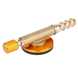Adaptateur De Recharge De Gaz En Laiton Brûleurs De Réchaud De Sécurité Vanne De Commutation Pour Le Camping En Plein Air (Jaune)