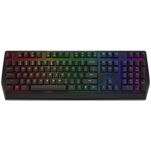 ChenQuanSarl-Clavier De Gaming Mécanique Rvb Extra Plat - Aw410K - Us Int (Qwerty), Contacts Cherry Mx Brown