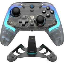 Chenquansarl-Manette Sans Fil Avec Station De Charge Avec Rgb/Vibration/Hall Joystick//Trigger/Bouton Programmable, Manette Pc Bluetooth Pour Manette Pc Gamer/Switch/Mobile/Android/Ios/Steam, 860mah