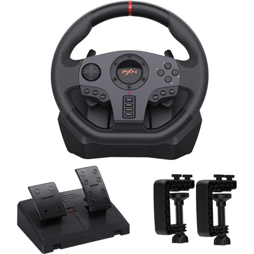 Chenquansarl-Volant Et Pédales De Jeu V900, Volant De Course Avec Retour De Vibration, Volant De Jeu 270/900° Pour Pc, Ps3, Ps4, Switch