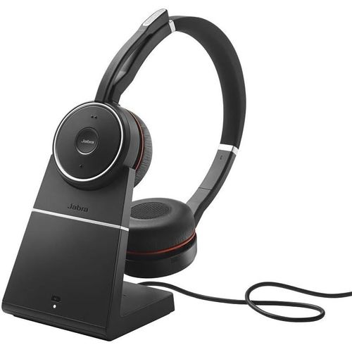 ChenQuanSarl- Casque Evolve 75 Ms - Sans Fil - Bluetooth - 40 Mm - Stéréo - Sur Tête - Design Circumaural - Portée 30,5 M - Fréquence 20 Hz/20 Khz - Anti-Bruit