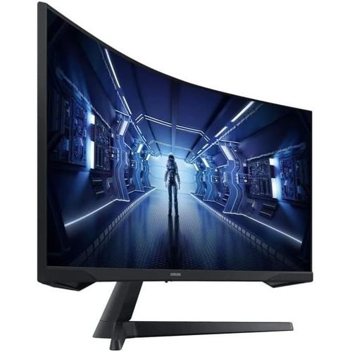 KGABERY-Odyssey G5 34'' Ecran Pc Gaming Incurvé 1000R, Dalle Va 34"", Résolution Uhd Ultra-Large (3440X1440), 165Hz, 1Ms, Noir