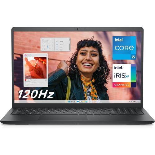 KGABERY-Inspiron 15 (3530)-Ordinateur Portable 15,6'' Écran Fhd 120 Hz, Intel Core I5-1334U, 16 Go Ram, 512 Go Ssd, Intel Iris Xe, Windows 11 Home, Clavier Azerty-Noir Carbone