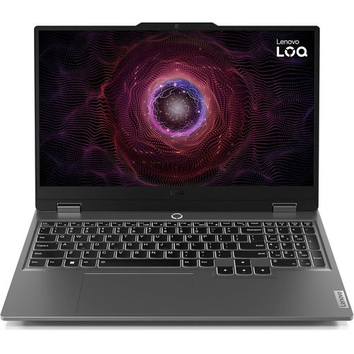KGABERY-Loq 15Ahp9-Ordinateur Portable Gaming 15.6'' Fhd 144Hz (Amd Ryzen 7 8845Hs, Ram 16Go, Ssd 512Go, Nvidia Geforce Rtx 4050-6Gb, Windows 11 Home) Clavier Azerty Français-Gris Lunaire