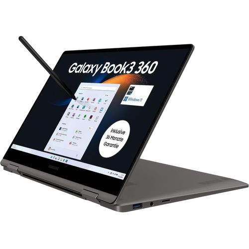 KGABERY-Galaxy Book3 360 Ordinateur Portable 13" Full Hd 60 Hz Écran Tactile Amoled Intel Core I7-1360P 16 Go Ram Ssd 512 Go Windows 11 Clavier Qwertz Graphite