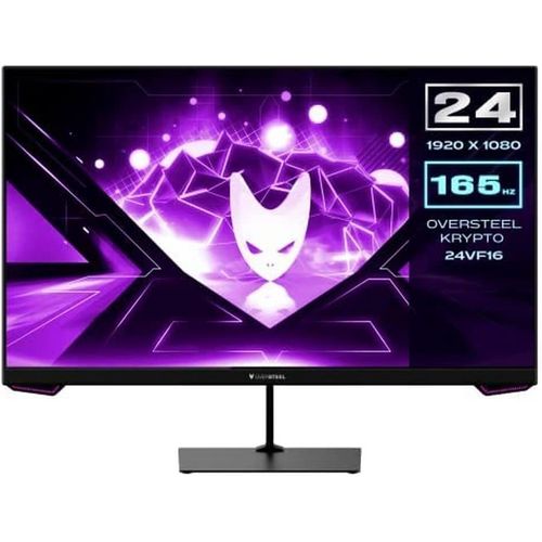 KGABERY-Krypto Moniteur De Gaming Led 24'' Fullhd (1920X1080), Panel Va, 16:9, 1Ms, 165 Hz, Hdmi, Display Port, Noir