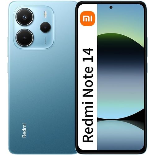 Kgabery-Redmi Note 14 Nfc 8 Go + 128 Go Global Edition Smartphone 6,67 Pouces Amoled Écran 120 Hz 50 Mp Batterie 5110 Mah Bleu Sans Chargeur¿Sans Chargeur