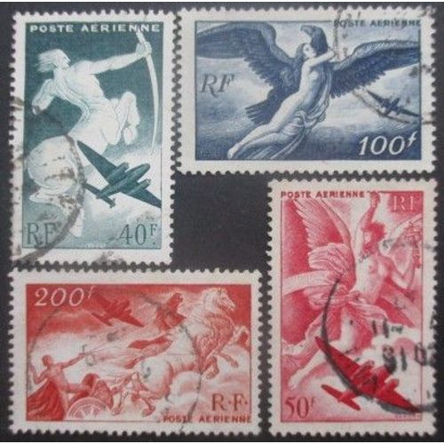 France Poste Aérienne Série N°16 Au 19 Oblitérés