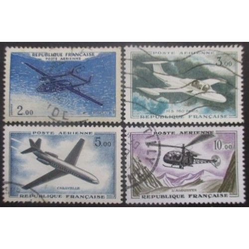 France Poste Aérienne Série N°38 Au 41 Aviation Oblitérés