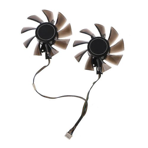 2PCS 75MM T128010SU 4Pin 12V 0.35A VGA Fan Carte Graphique Ventilateur De Refroidissement