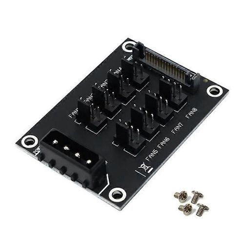 8 ports 12V Fan Splitter Fan HUB Big 4Pin Power Universal pour ordinateur de bureau