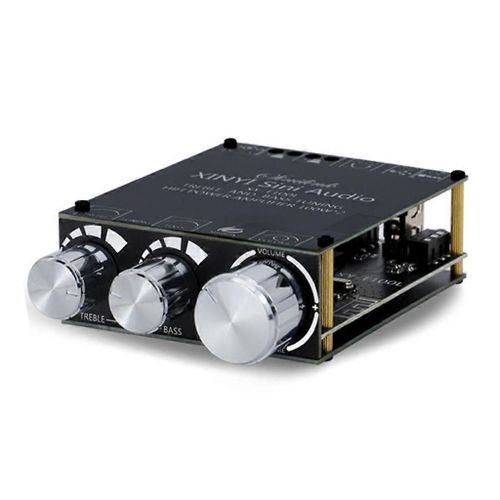 Audio compatible Bluetooth Amplificateur récepteur audio stéréo 5.0 2.1 canaux Mini classe D Ampli intégré 100 W+100W pour