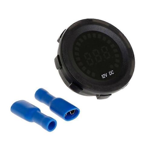 Jauges De Tension Rond Panneau Voiture Voltmètre Testeur De Batterie Pour Bateau Marine Voiture