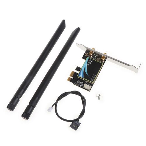 QCNFA344A DUAL BAND 2.4/5GHz PCI-E 1X 16X Ordinateur de bureau Wireless WIFI Wlan Card NFA344 867M + 8DBI Antennna