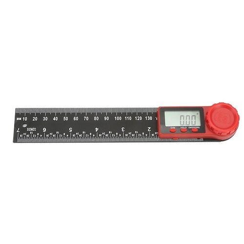 Inclinomètre d¿angle d¿instrument numérique en acier inoxydable de haute précision à 360 degrés (200 mm)