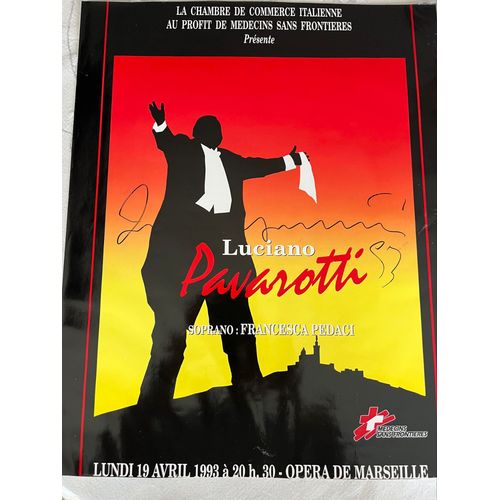 Autographe Pavarotti 