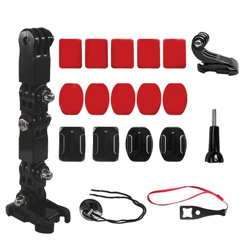 Kit de montage de menton de casque de moto pour caméra de sport Hero 9 8 7 6 / Yi 4K / SJCAM / OSMO