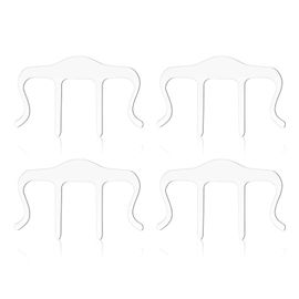4 Pièces Music Book Page Clip M-Type Acrylic Music Page Bookmark Page Holder