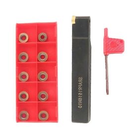 Clé à facer Lame externe SRAPR 1616H10 Tour Tourneur Outil Porte-outil avec 10pcs CNC Carbure Inserts Set