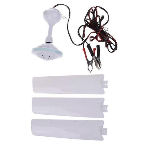 DC12V Plastique 3 Feuilles Ventilateur De Plafond Tente De Camping Silencieux Suspendu Ventilateur De Refroidissement