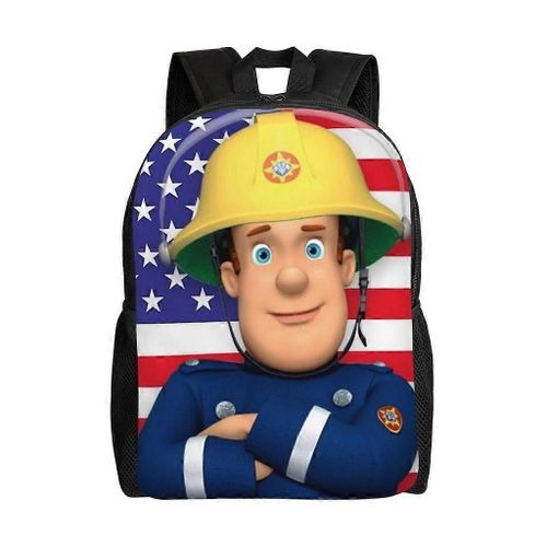 Sac d'école Sam le pompier, sac à dos de dessin animé, sac tendance pour garçons, sac d'école, sac à dos de voyage-XTYD7884