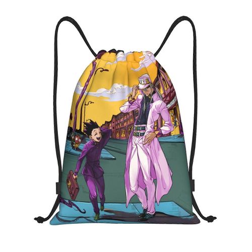 Sac à dos à cordon JoJo Bizarre Adventure, sac à dos à cordon, sac de plage résistant à l'eau pour la gym, le shopping, le sport et le yoga - DFB3115