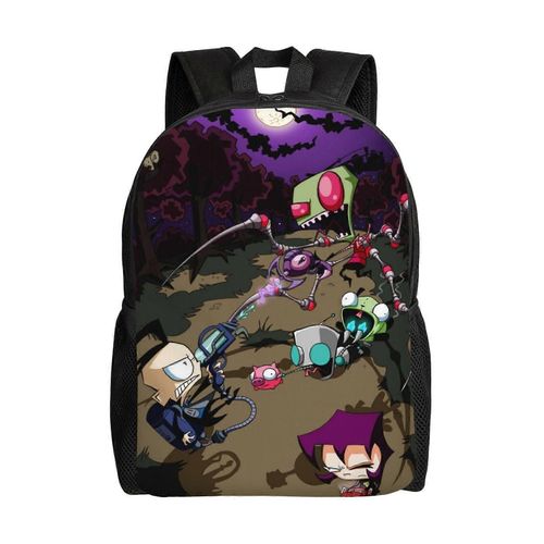Sac à dos Pig Invader Zim léger, unisexe, basique, pour la journée, les livres, pour ordinateur portable, pour les voyages, l'école, le bureau, au quotidien - XTYD2666