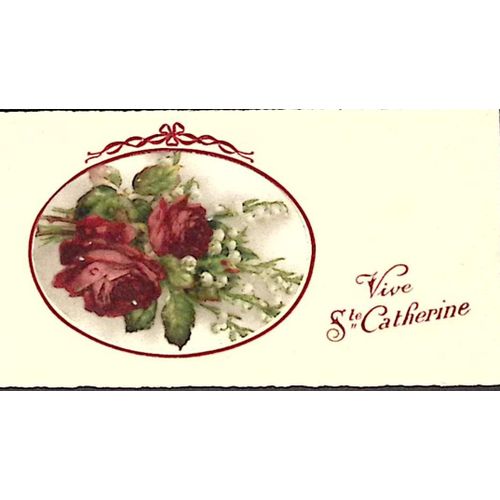 Ancienne Carte De Sainte Catherine - 11 X 6 Cm
