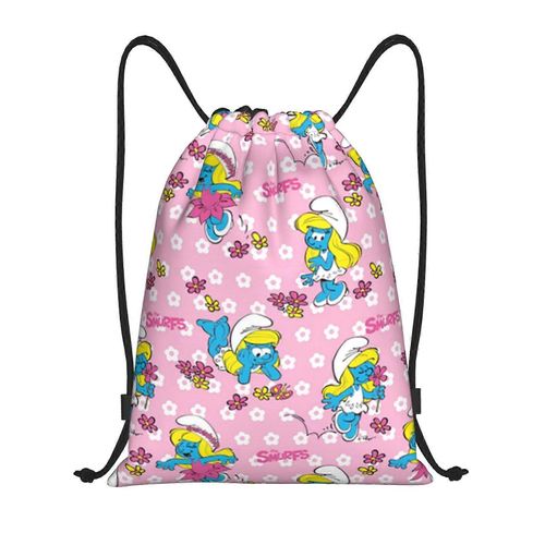 Les Schtroumpfs Sac à dos à cordon de serrage, sac de sport, sac de sport pour le yoga, la natation, sac à bandoulière - yq1289