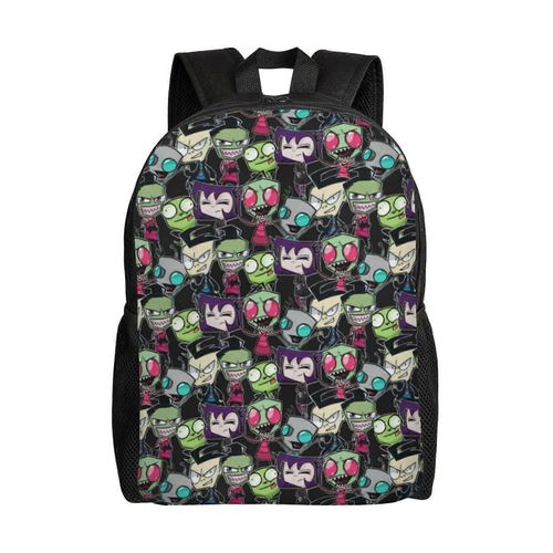 Sac à dos Invader Zim Poster, léger, unisexe, basique, pour la journée, les livres, pour ordinateur portable, pour les voyages, l'école et le bureau, Da-XTYD2538