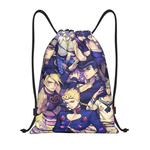 Sac à dos à cordon JoJo Bizarre Adventure, sac à dos à cordon, sac de plage résistant à l'eau pour la gym, le shopping, le sport et le yoga - DFB3111