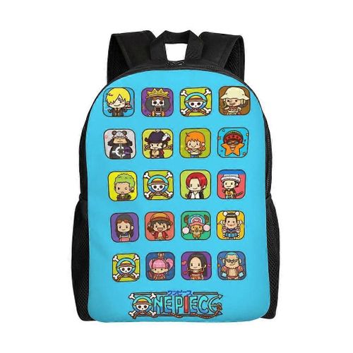 Sac à dos léger OnePiece pour enfants, grande capacité, imprimé, décontracté, à bandoulière, idéal pour les voyages en plein air, XTYD12026
