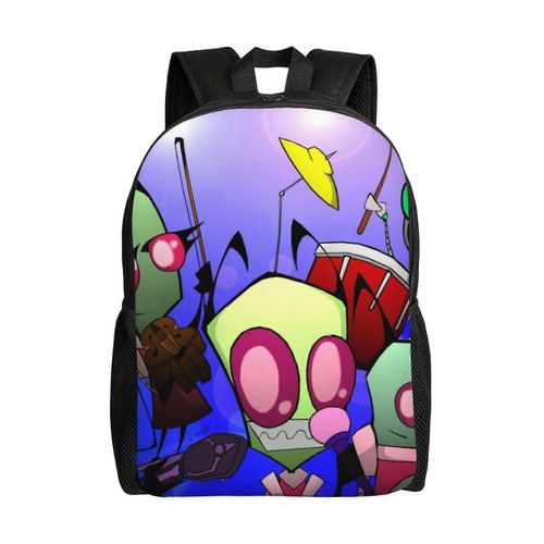 Sac à dos Alien Invader Zim, léger, unisexe, basique, pour la journée, les livres, pour ordinateur portable, pour les voyages, l'école et le bureau, Dai-XTYD2718