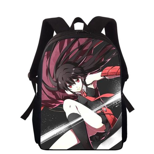 Sac à dos imprimé 3D Anime Akame Ga Kill pour enfants, 40 cm, pour l'école primaire, pour garçons et filles