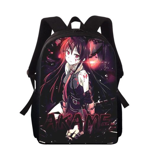 Sac à dos imprimé 3D Anime Akame Ga Kill pour enfants, 40 cm, pour l'école primaire, pour garçons et filles