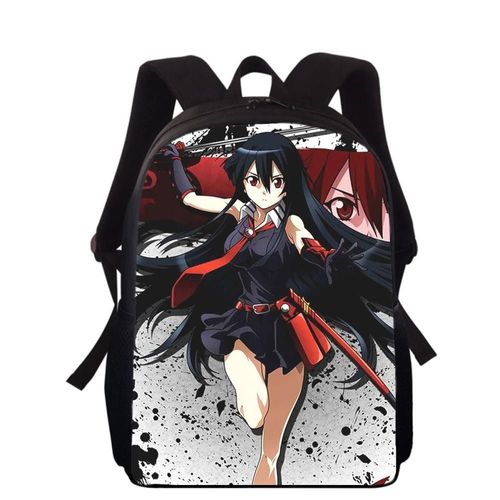 Sac à dos imprimé 3D Anime Akame Ga Kill pour enfants, 40 cm, pour l'école primaire, pour garçons et filles