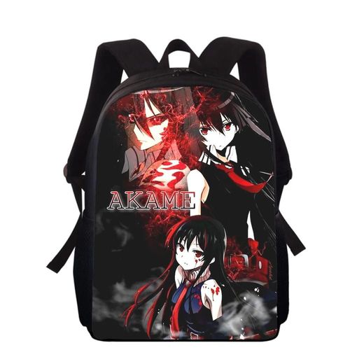 Sac à dos imprimé 3D Anime Akame Ga Kill pour enfants, 40 cm, pour l'école primaire, pour garçons et filles