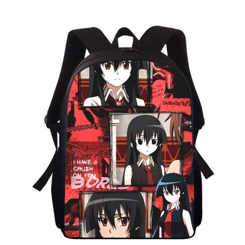 Sac à dos imprimé 3D Anime Akame Ga Kill pour enfants, 40 cm, pour l'école primaire, pour garçons et filles