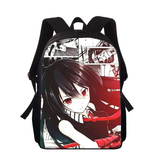 Sac à dos imprimé 3D Anime Akame Ga Kill pour enfants, 40 cm, pour l'école primaire, pour garçons et filles