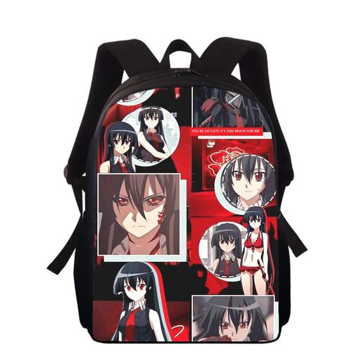 Sac à dos imprimé 3D Anime Akame Ga Kill pour enfants, 40 cm, pour l'école primaire, pour garçons et filles