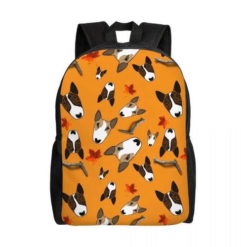 Sacs à dos personnalisés pour amoureux des animaux de compagnie Bull Terrier anglais pour femmes et hommes, résistants à l'eau, pour l'école, le collège, le chien et le chiot, avec impression