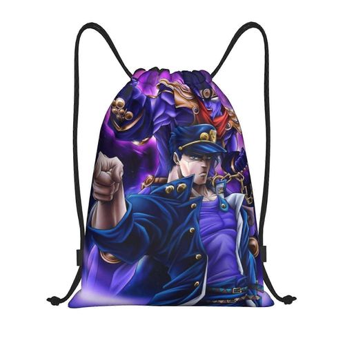 Sac à dos à cordon JoJo Bizarre Adventure, sac à dos à cordon, sac de plage résistant à l'eau pour la gym, le shopping, le sport et le yoga - DFB2755