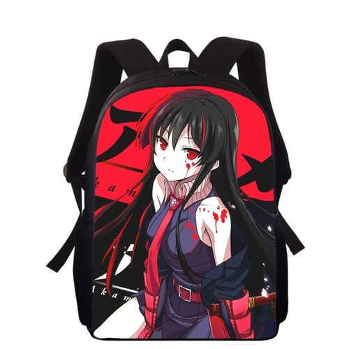 Sac à dos imprimé 3D Anime Akame Ga Kill pour enfants, 40 cm, pour l'école primaire, pour garçons et filles