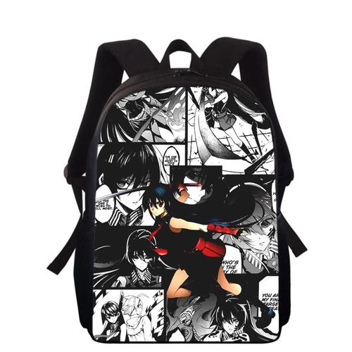 Sac à dos imprimé 3D Anime Akame Ga Kill pour enfants, 40 cm, pour l'école primaire, pour garçons et filles