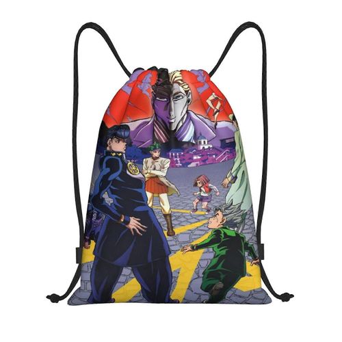 Sac à dos à cordon JoJo Bizarre Adventure, sac à dos à cordon, sac de plage résistant à l'eau pour la gym, le shopping, le sport et le yoga - DFB2753
