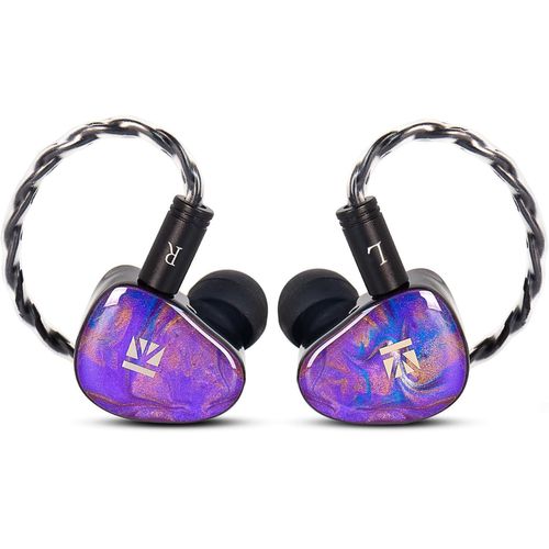 Kbear Kb02 Écouteurs Intra-Auriculaires Filaires,Écouteur Iem Pièce Élastique Conduction Osseuse,Deep Bass,Casque En Résine De Pulvérisation D'Huile Imprimé En 3D Pour Chanteur,Mus[ECO5241337]