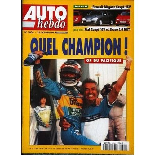 Auto Hebdo N° 1006 Du 25/10/1995