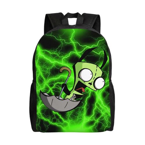 Sac à dos Green Gir Invader Zim, léger, unisexe, basique, pour la journée, les livres, pour ordinateur portable, pour les voyages, l'école et le bureau - XTYD2507