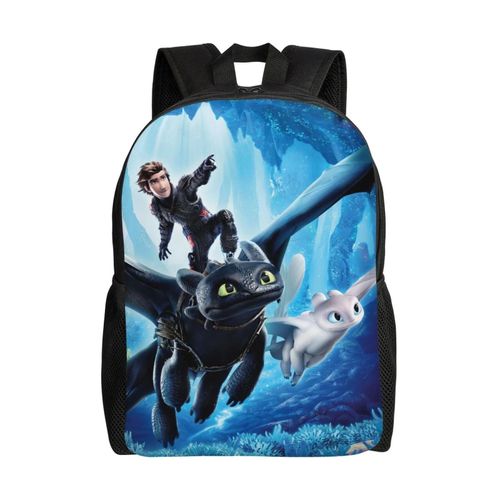Sac à dos Krokmou pour enfants, résistant à l'eau, motif Comment dresser votre dragon, cartable de voyage, randonnée, camping, Daypa-XTYD342