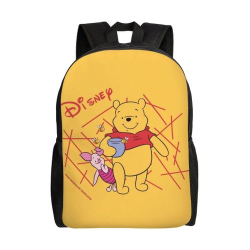 Sac à dos Winnie l'ourson en toile pour adolescent, cartable unisexe, HXN2000